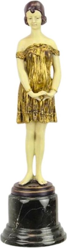 Bedtime Girl - Bronzen beeld - Meisje - Brons Beeldje (BG-50)