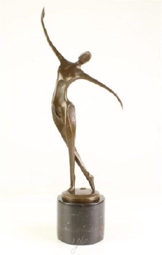 Beeld - Dansende dame - Modernistisch Bronzen Sculptuur - 53 cm hoog  (FA-75)