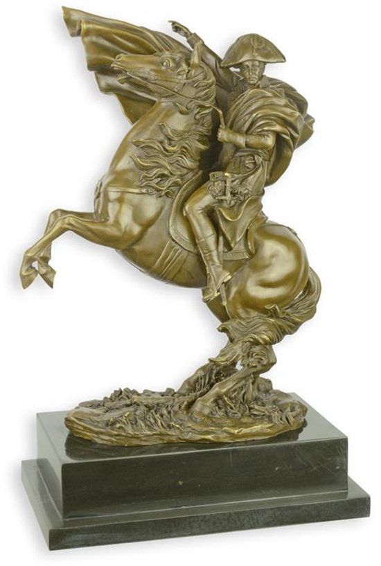 Beeld - Napoleon te paard - Bronzen sculptuur - 43,5 cm hoog (BE-60)