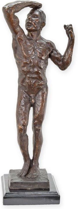 Brons beeld - Adam van Rodin - sculptuur - 39 cm hoog (TBA-74)