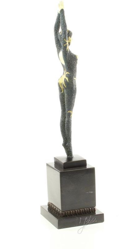 Bronzen beeld - "Starfish" - Zwemster - sculptuur - 48,8 cm hoog (EX-20)