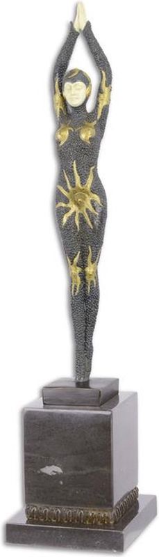 Bronzen beeld - "Starfish" - Zwemster - sculptuur - 48,8 cm hoog (EX-20)