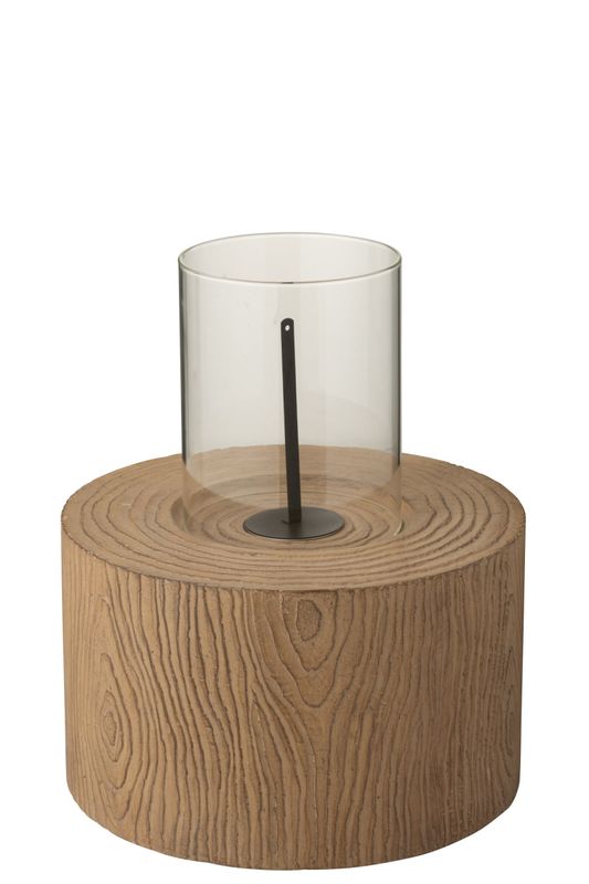Vuurkorf Trunk Rond Magnesium Greige H 52 x B 41 x L 42 cm  (55002)