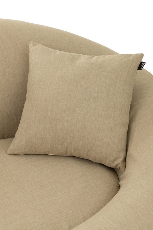 Kussen Outdoor Polyethyleen Beige H 18 x B 50 x L 50 cm (41039)