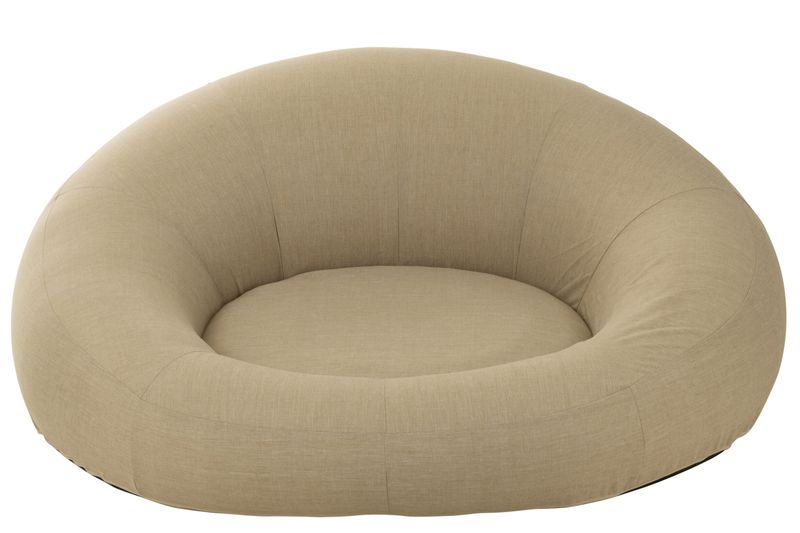 Matras Donut Polyethyleen Beige H 75 x B 175 x B 150 cm  (41041)
