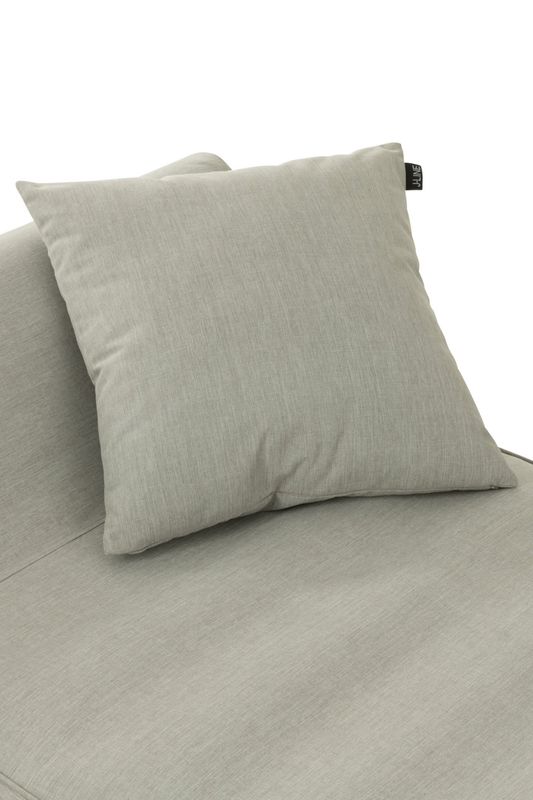 Kussen Outdoor Polyethyleen Grijs H 18= x B 50 x L 50 cm  (41042)