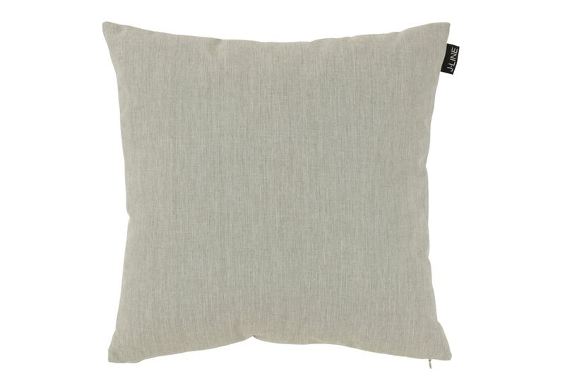 Kussen Outdoor Polyethyleen Grijs H 18= x B 50 x L 50 cm  (41042)