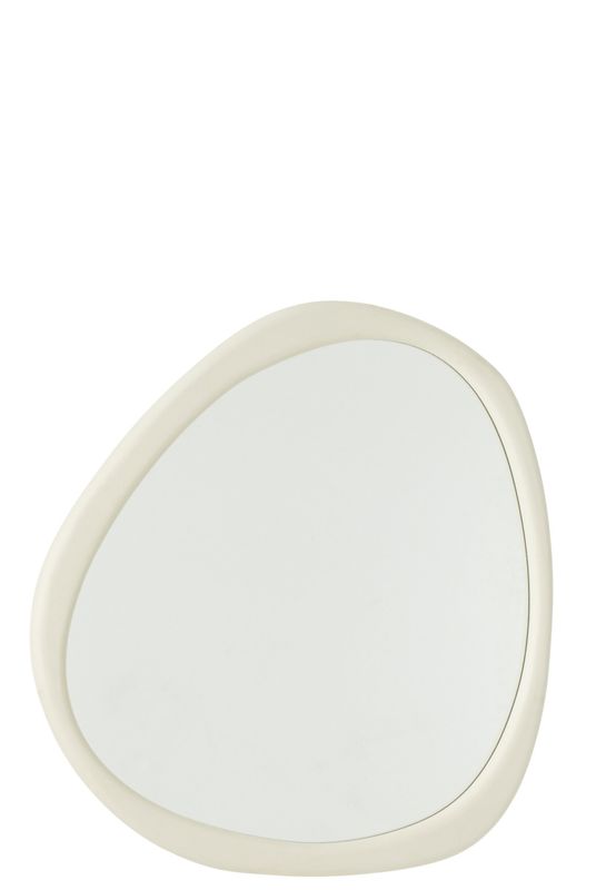 Wandspiegel Moderna Mdf/Spiegel Wit Medium H 3 x B 80 x L 76 cm (50801)