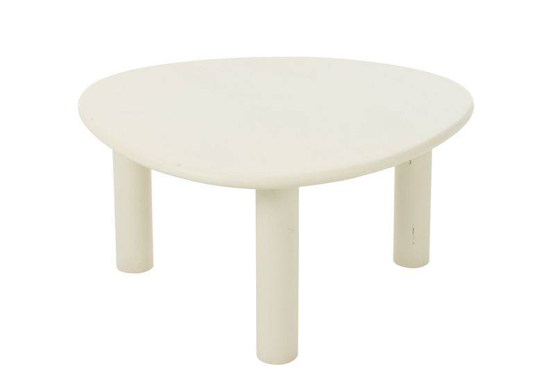 Bijzettafel Bali Mdf/Pvc Wit Medium H 38 x B 66 x L 75 cm (50804)