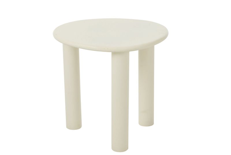 Bijzettafel Bali Mdf/Pvc Wit Small  x B 43 x L 51 cm (50803)