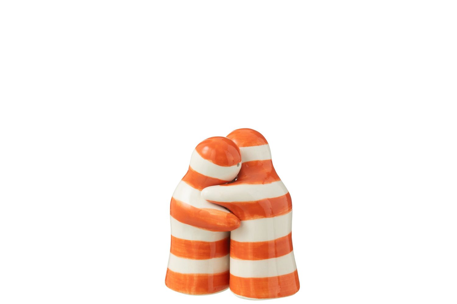 SALT&amp;PEPPER GRANADA STRIPES CERAMIC WHITE/ORANGE