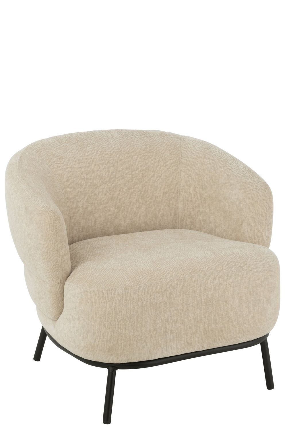 LOUNGESTOEL MARS POPULIERENHOUT/SCHUIM BEIGE