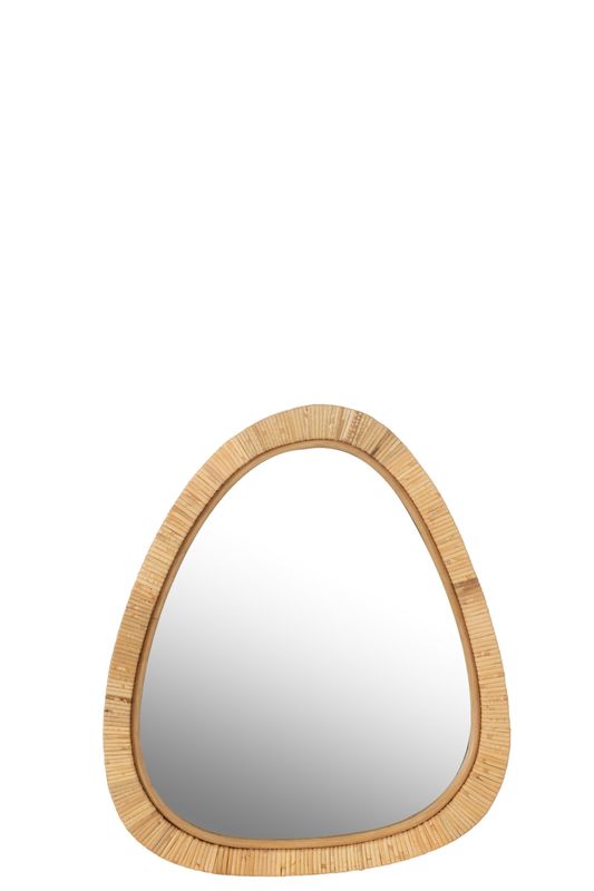 SPIEGEL PAILLE ROTAN/GLAS NATUUR SMALL