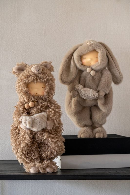 KIND KONIJN + HAAN POLYESTER BRUIN