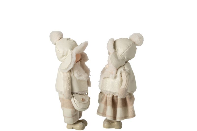 JONGEN/MEISJE TAS + HOED POLYESTER BEIGE SMALL ASSORTIMENT VAN 2