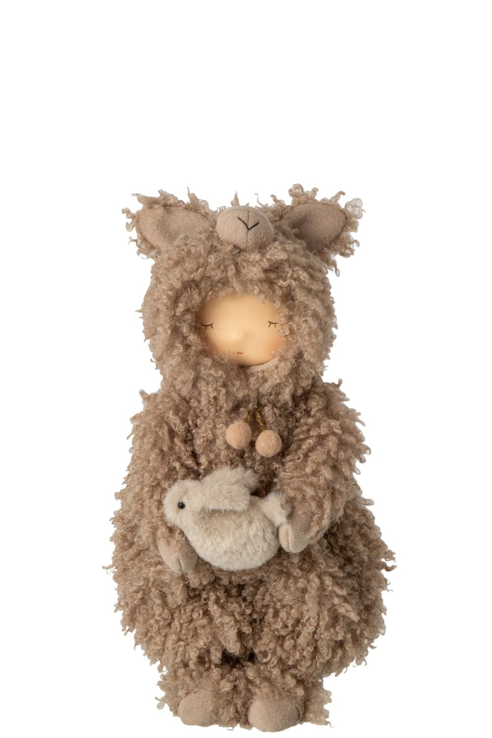 KIND SCHAAP POLYESTER BRUIN