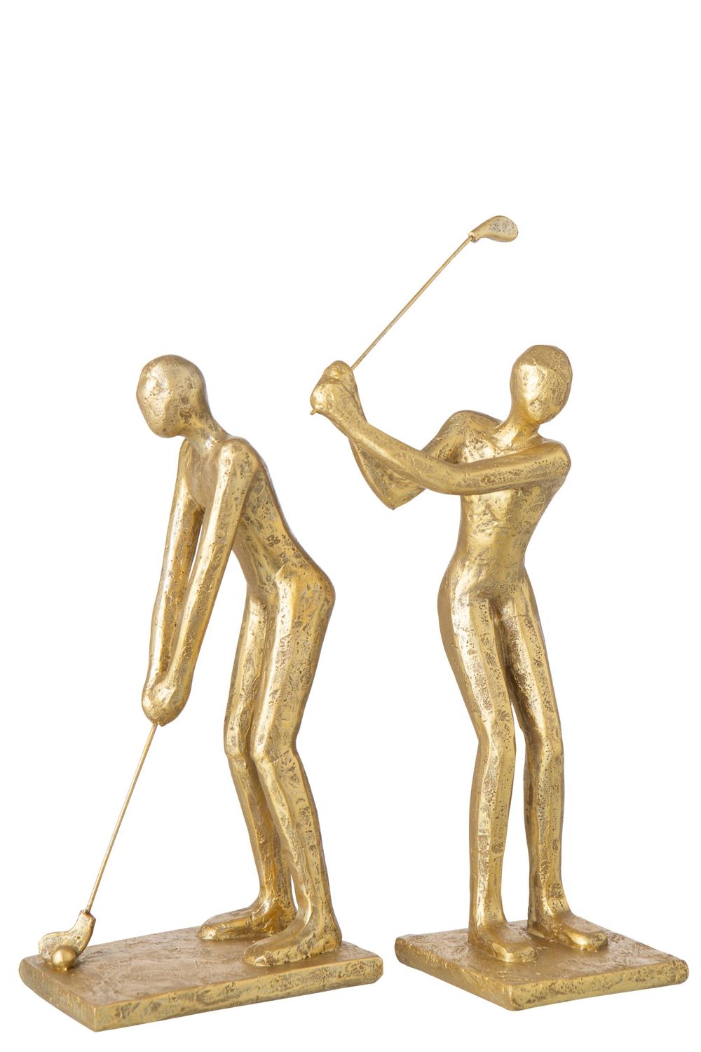 GOLFER POLYRESIN GOUD ASSORTIMENT VAN 2