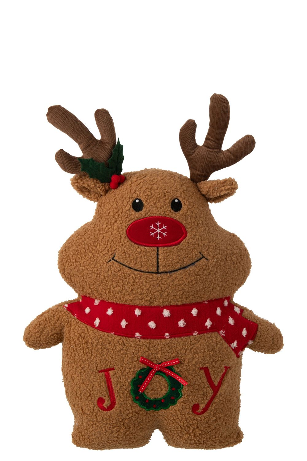 KUSSEN ELAND POLYESTER BRUIN/KERSTROOD