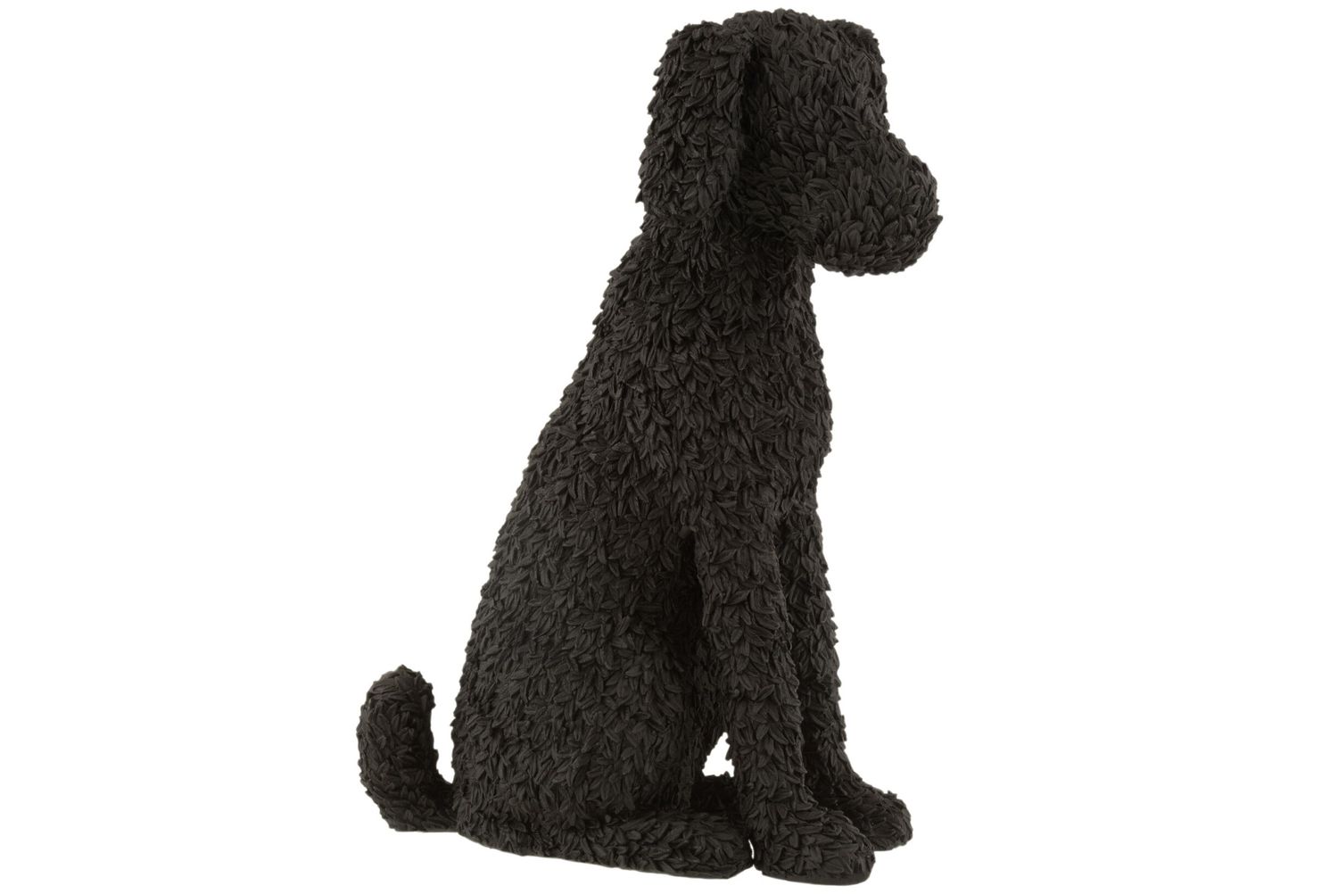 HOND MAX ZITTEND POLY ZWART