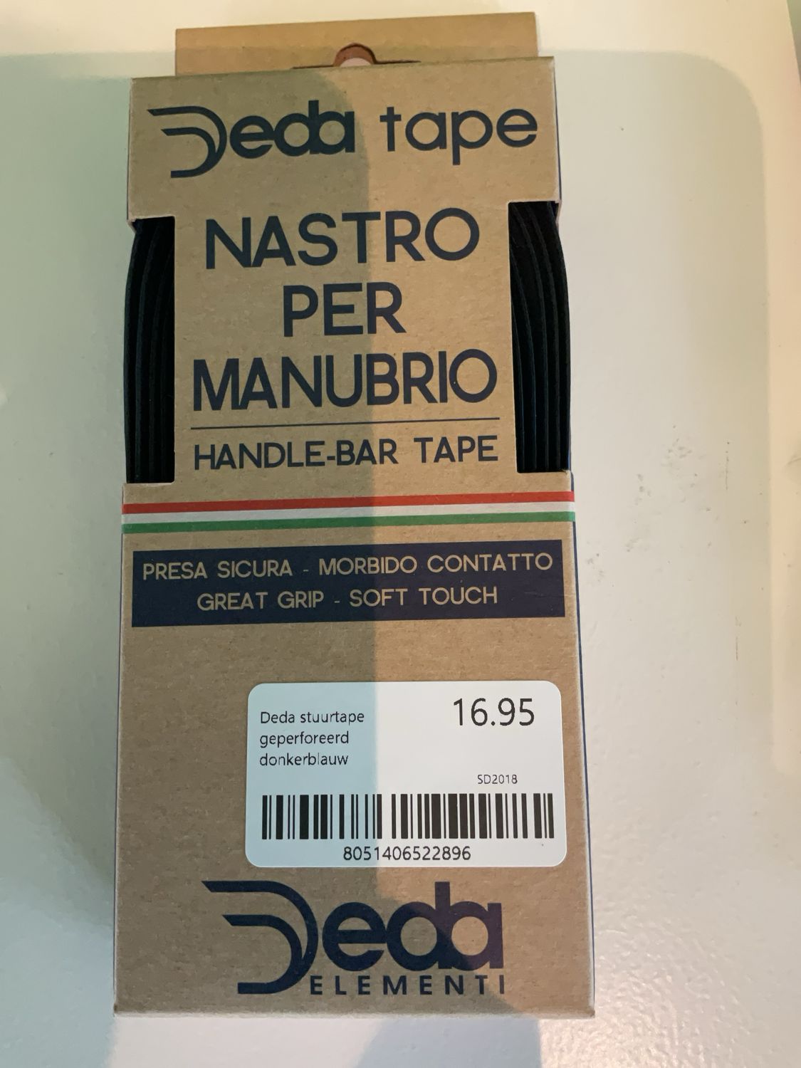 Deda stuurtape geperforeerd donkerblauw