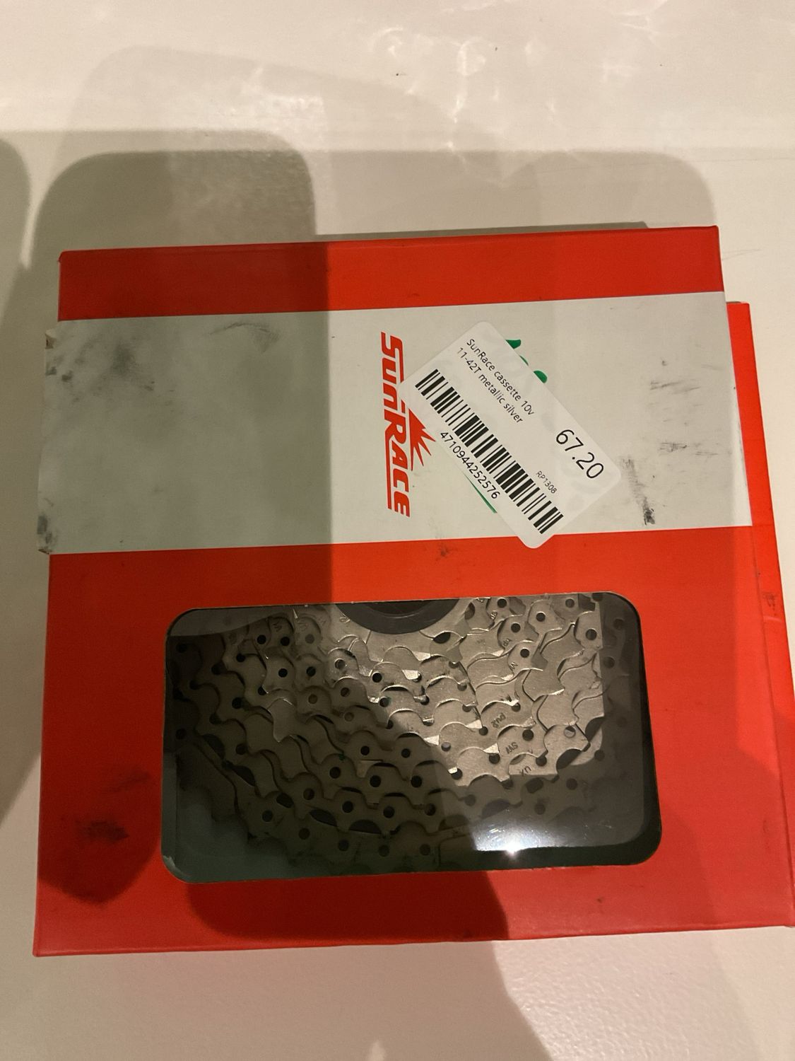 SunRace cassette 10v 11-42T metallic silver