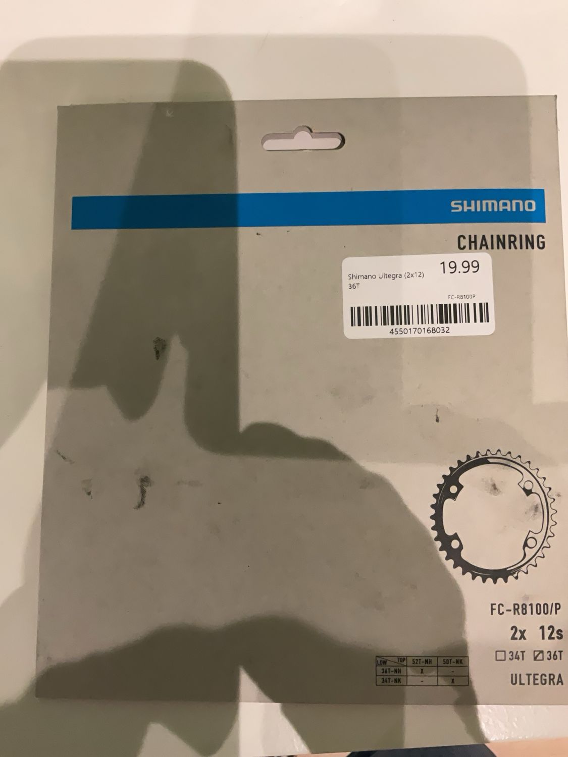 Shimano ultegra (2x12) 36 T