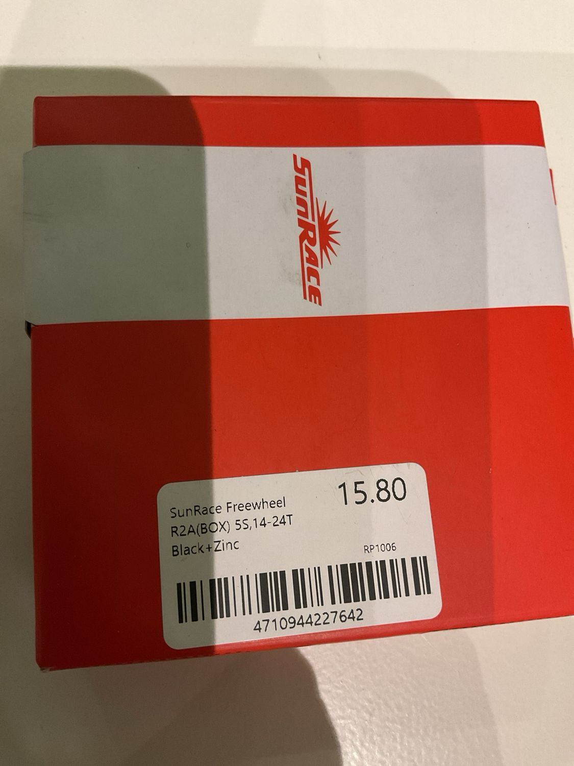 SunRace Freewheel R2A(BOX) 5S,14-24T Black+Zinc