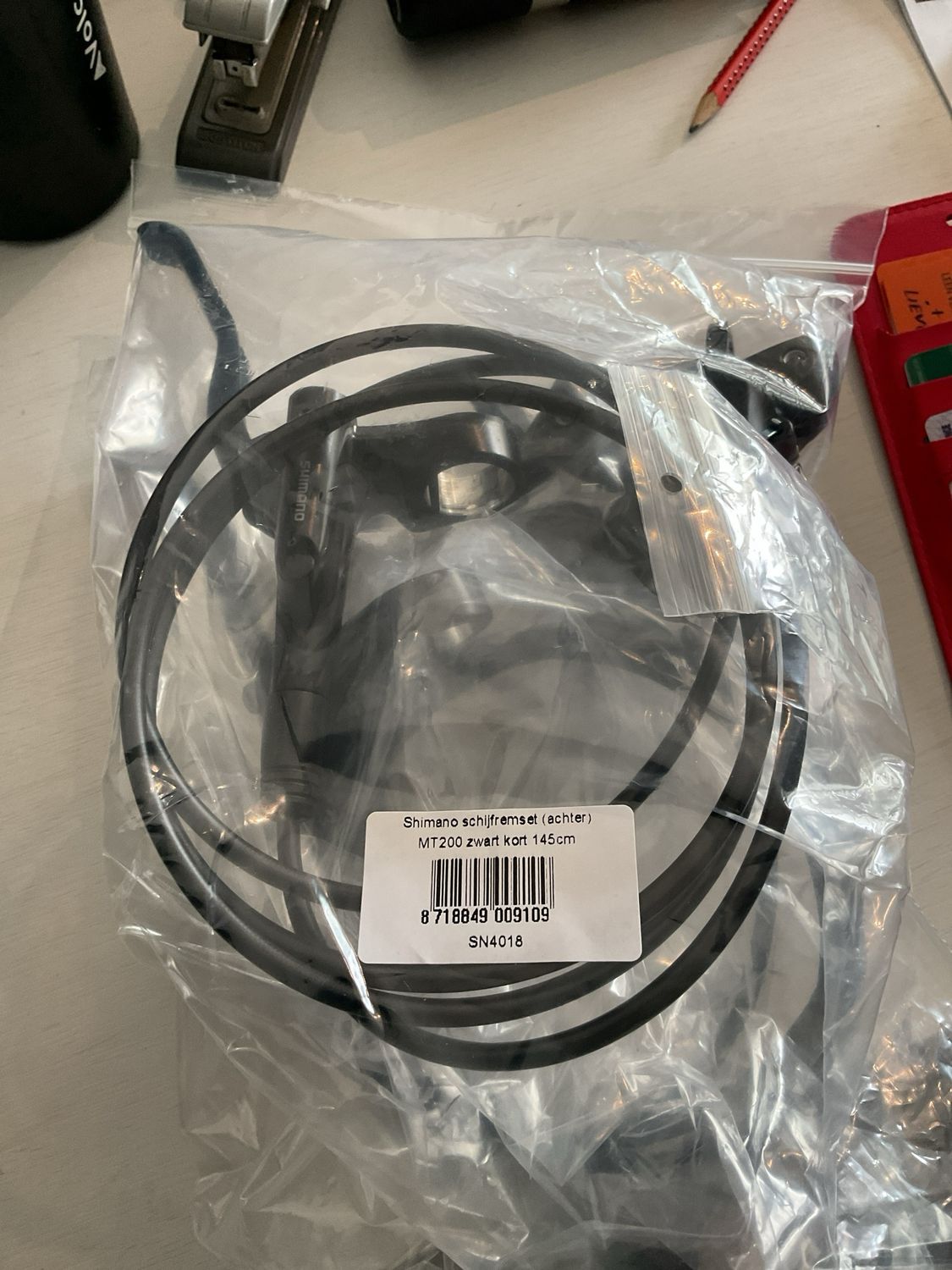 Shimano MT200 Hydro remset kort 145cm achter