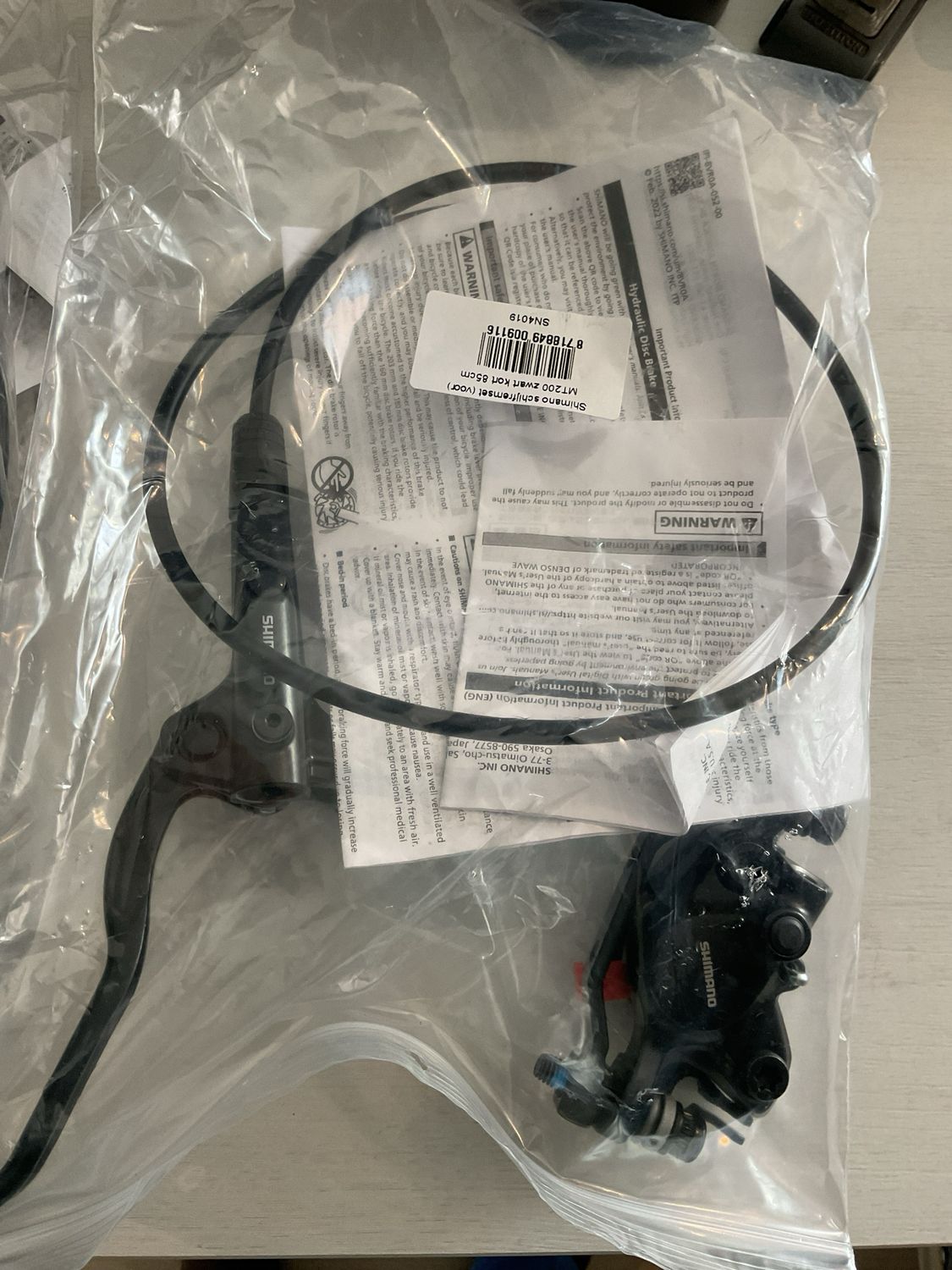 Shimano MT200 remset 85cm voor