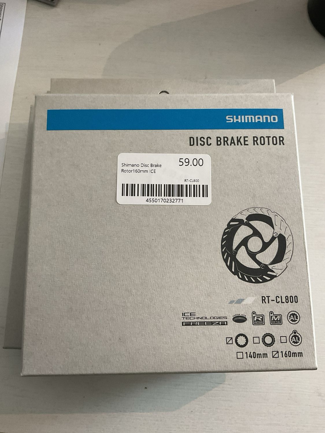 Shimano Disc Brake Rotor160mm ICE