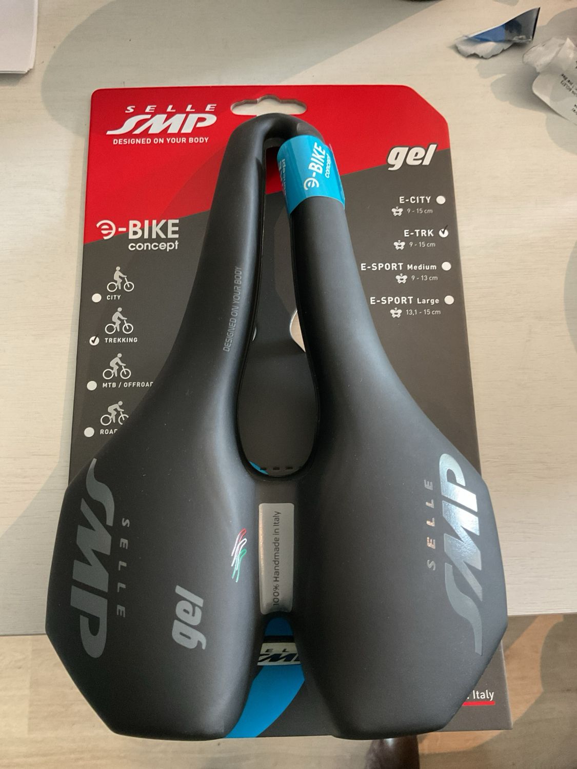 SMP Zadel E-trk gel zwart