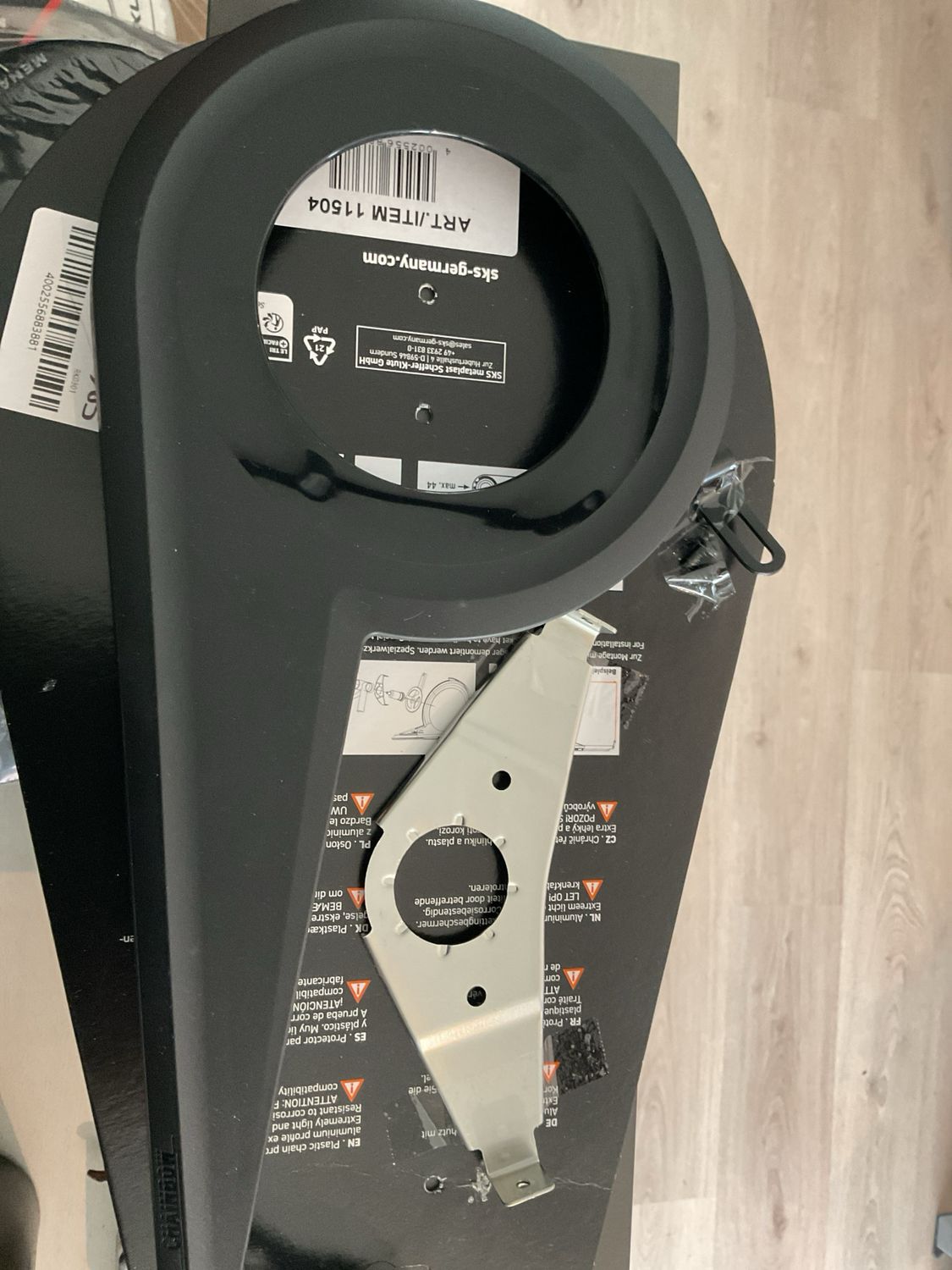 SKS kettingscherm 38T 158mm zwart