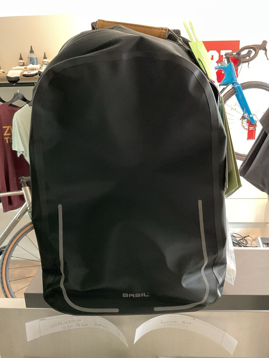 Basil rugzak Urban Dry waterdicht 18l mat zwart