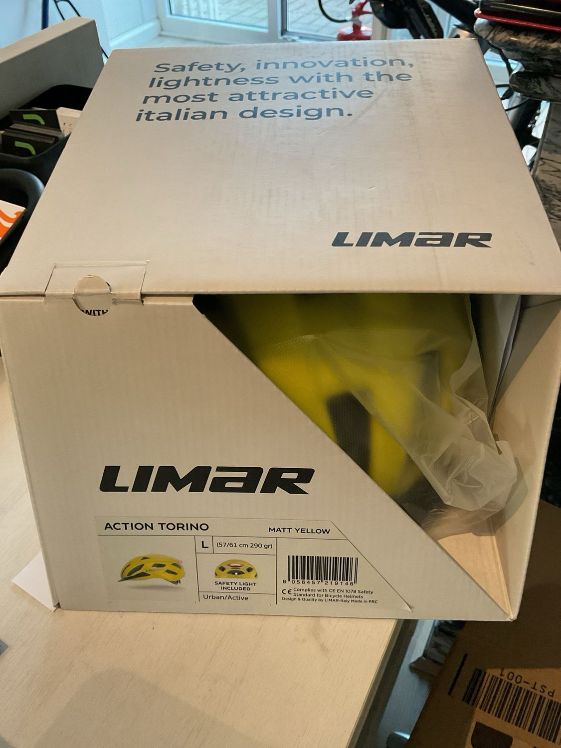 Limar action Torino L (57-61cm) Matt yellow