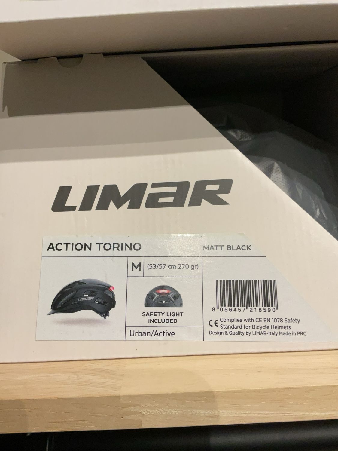 Limar action Torino M (53-57cm) Matt black SKU 00243