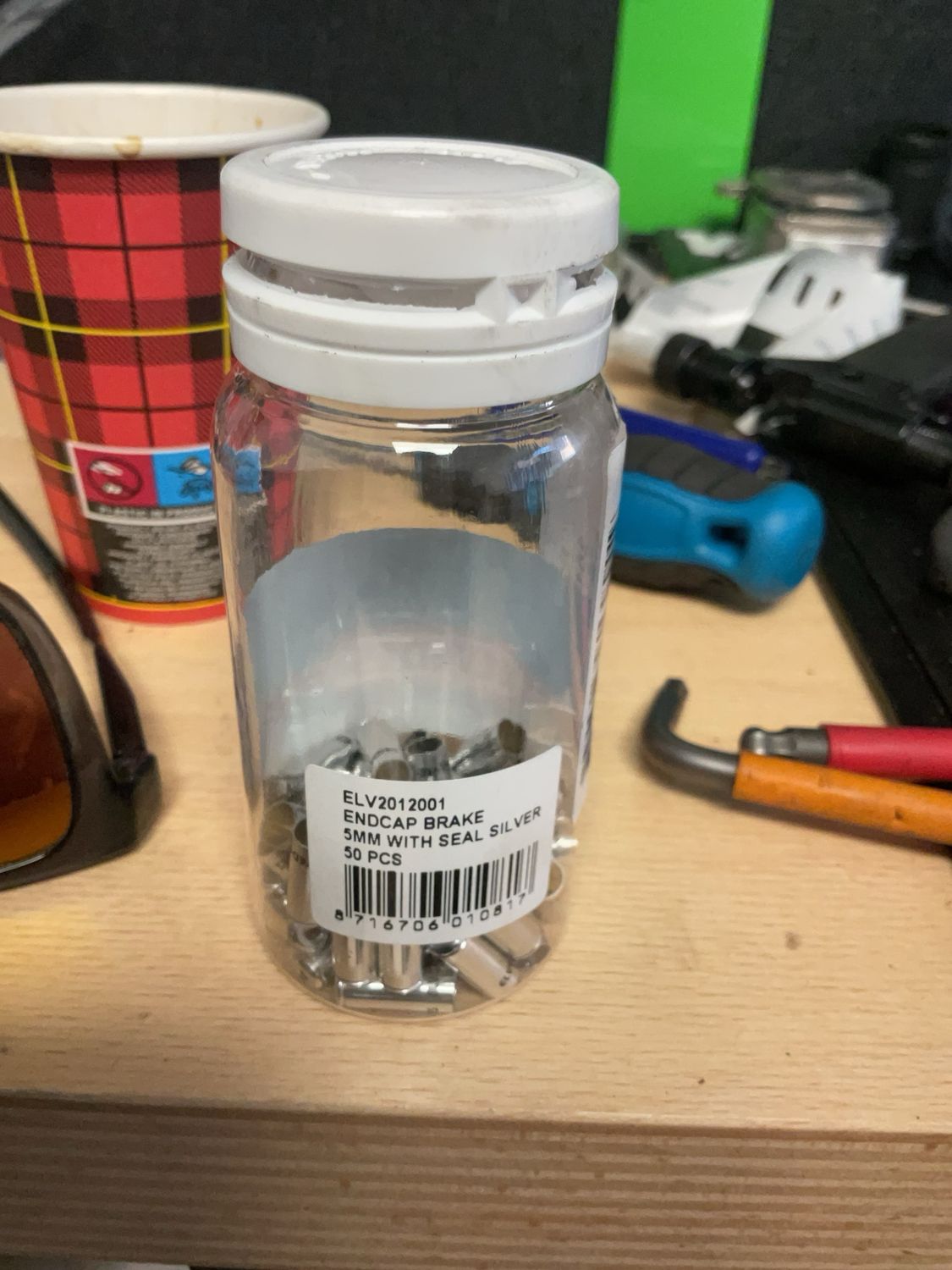 Elvedes kabelhoedje 5mm sealed silver