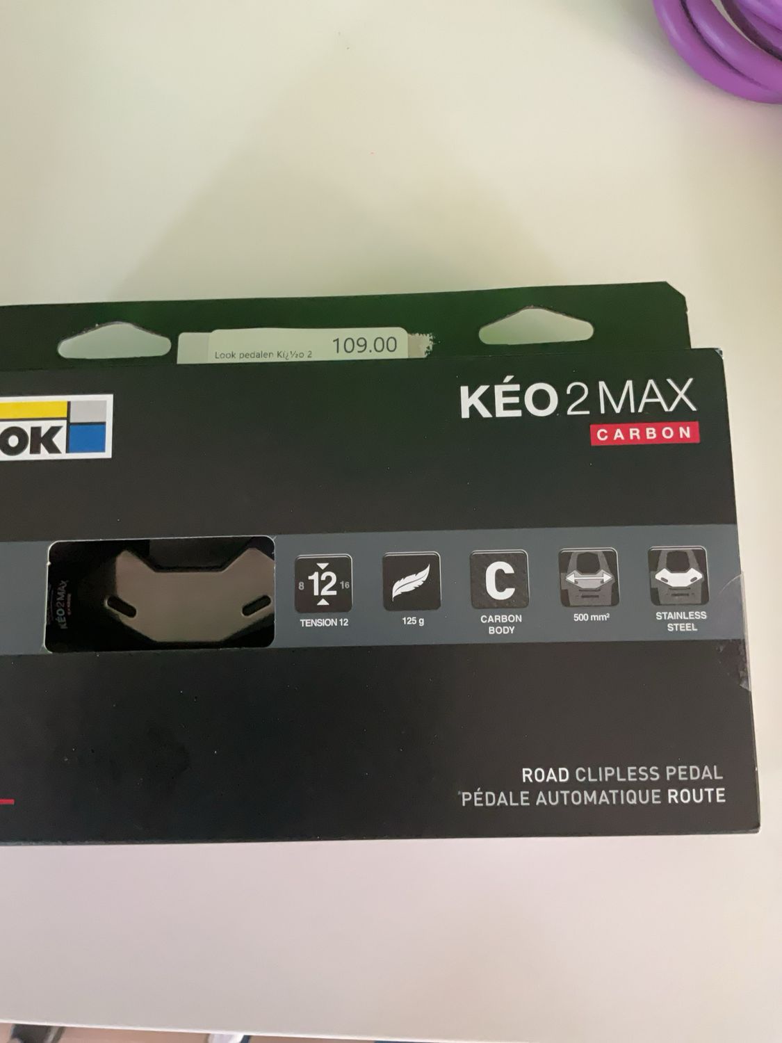 Look pedalen Keo 2 Max race carbon zwart