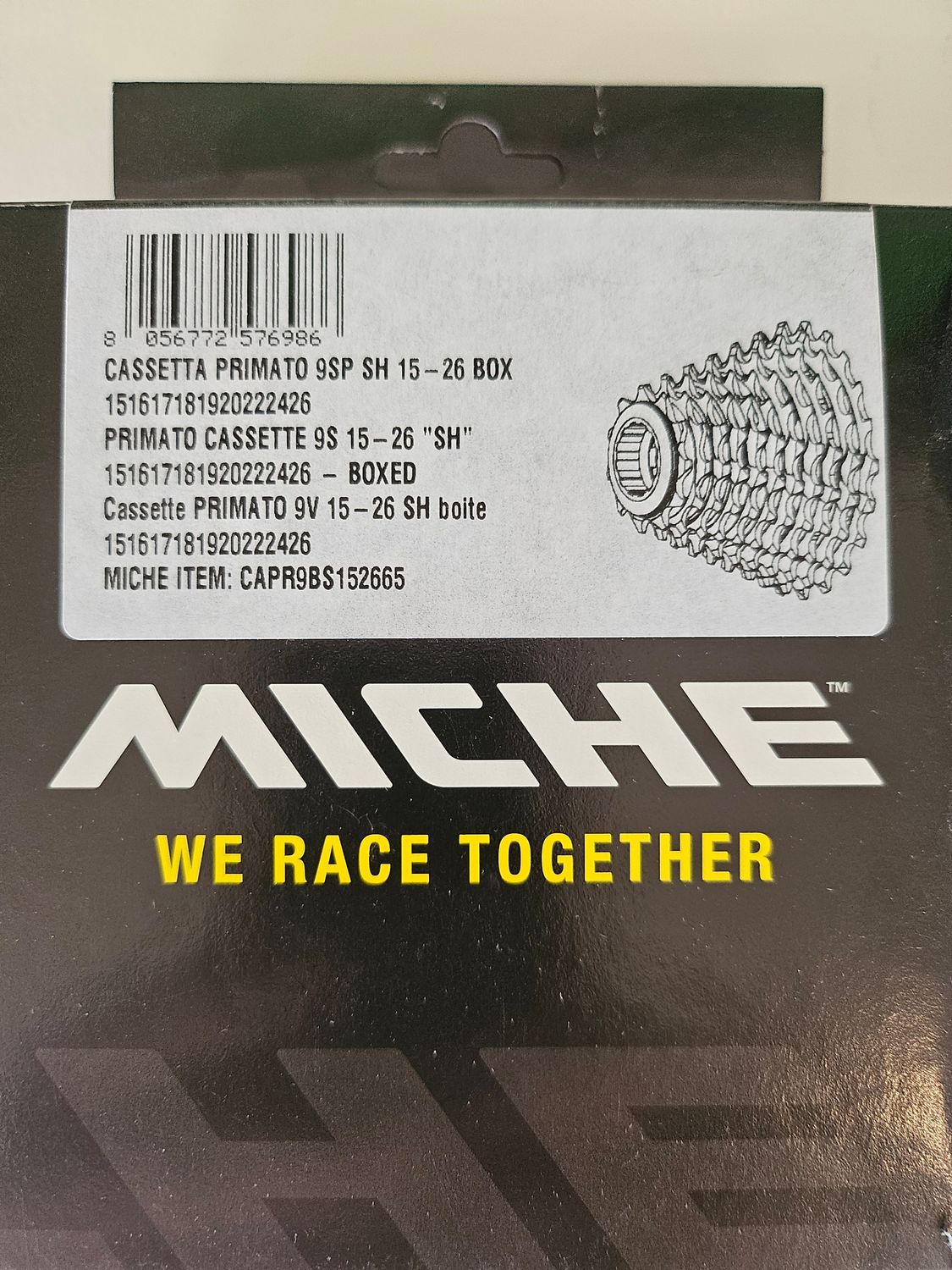 Miche 9v 15-26 Cassette