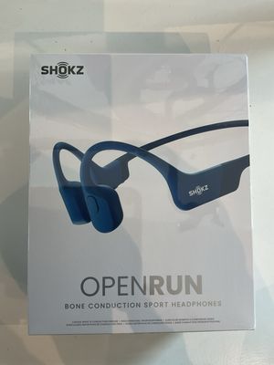 Shokz open run blue