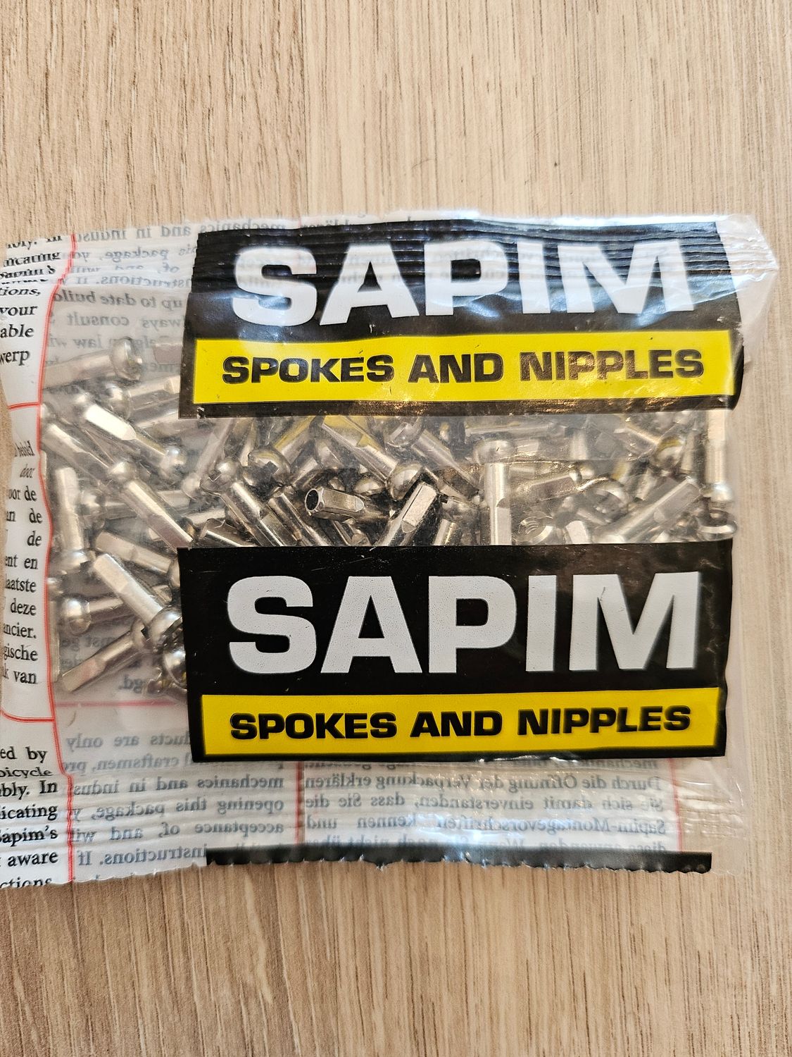 Sapim spaaknippel 14mm Polyax messing G14