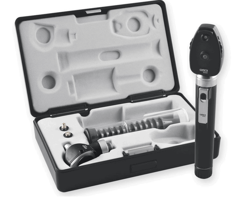 F.O. OTO-OPHTHALMOSCOPE SET with 1 handle - case (set otoscoop ...