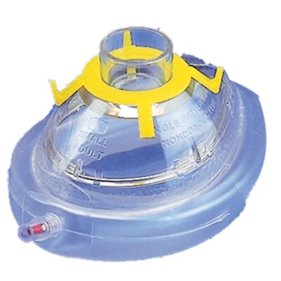 Wegwerp beademingsmasker maat 5 blauw - volwassenen