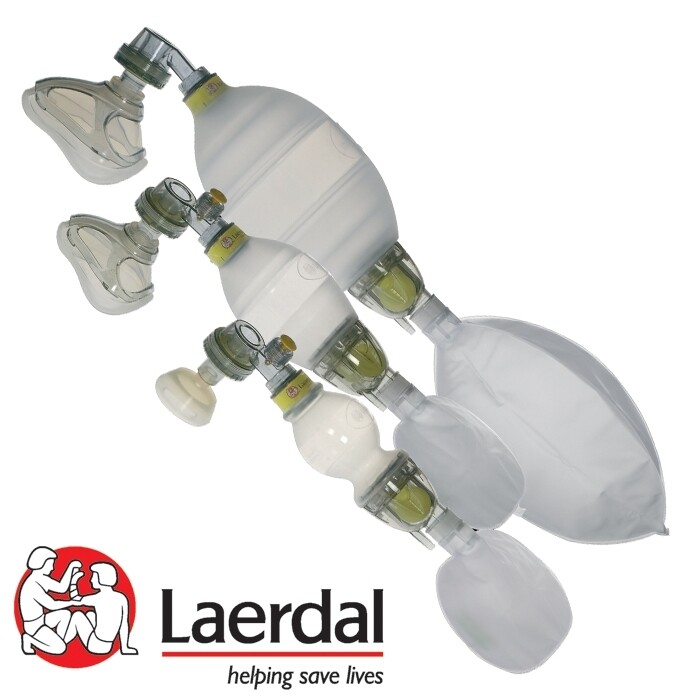 beademingsballon kind Laerdal (met masker 1, 2 &amp; 3)