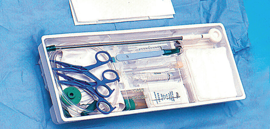 Set voor prehospitaal thoraxdrainage CH18