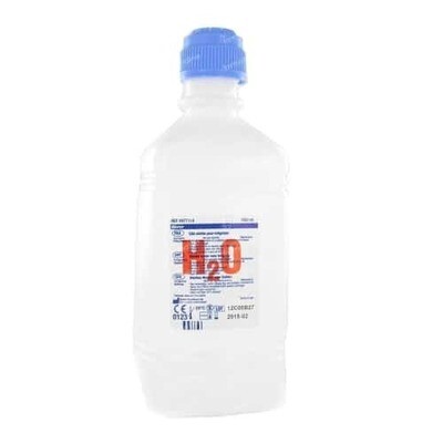 Fles steriel water 500ml