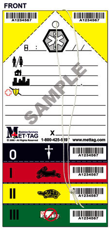 Triagekaart Mettag (pak van 50)