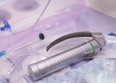 Laryngoscoop metaal, koud licht