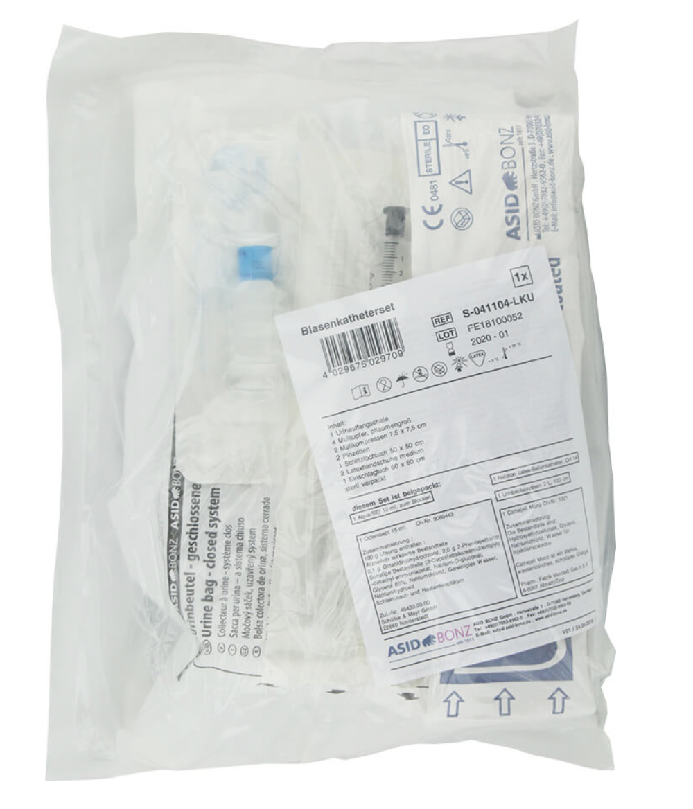 Blaassonde katheter set (met urinezak)