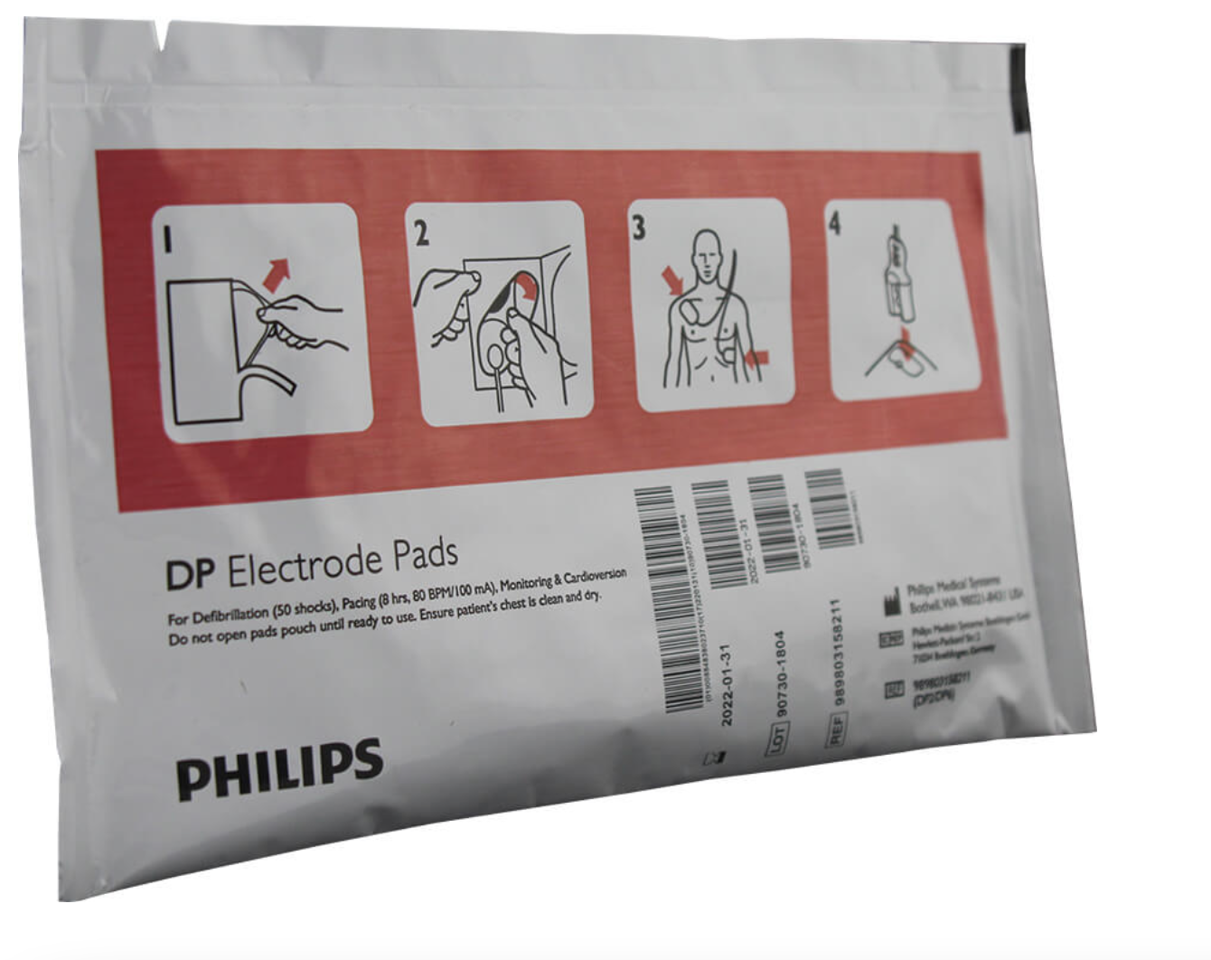 Defibrillator Elektroden (Paar) voor
Forerunner MRx, FR2 und FR 2+