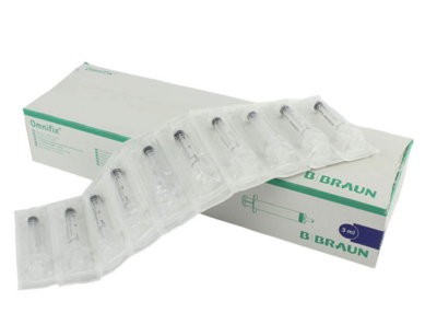 Spuit 3 ml luer lock - doos van 100